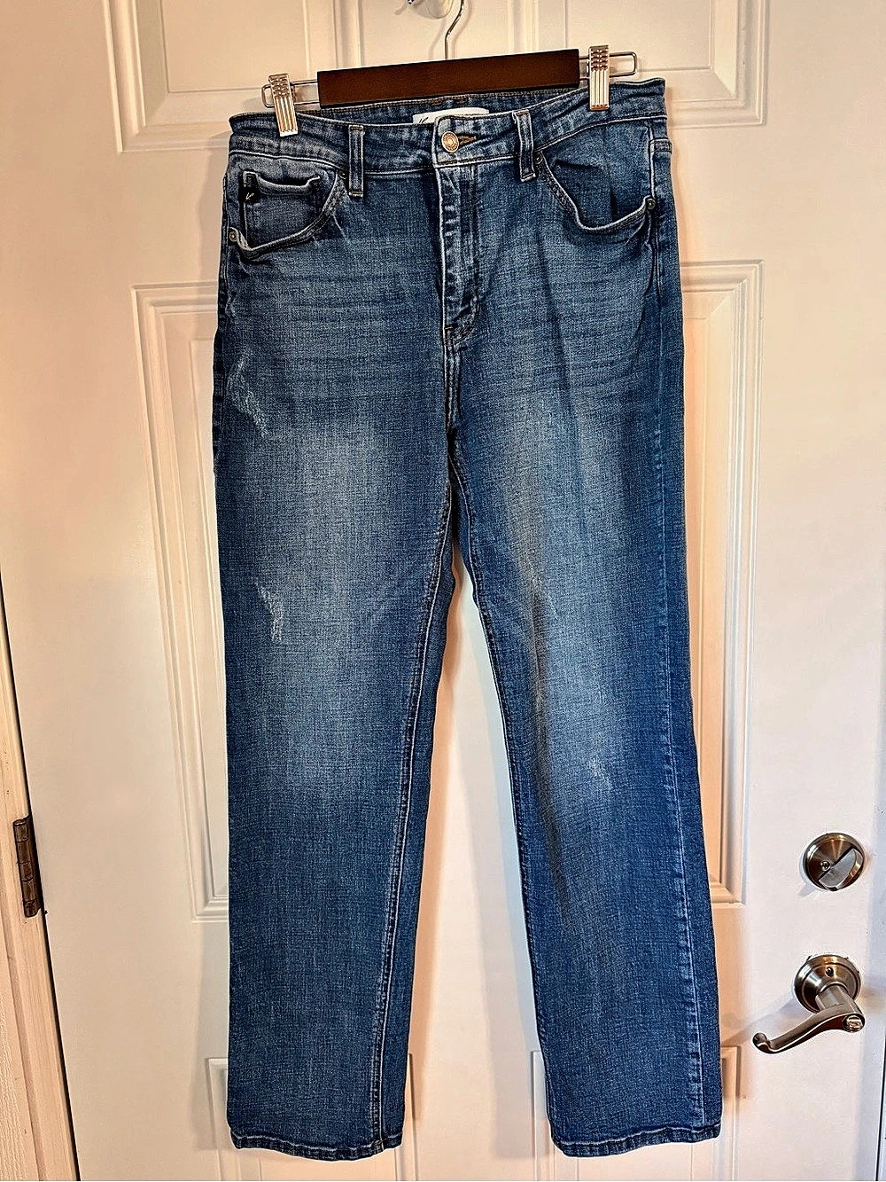 Kancan Straight Leg Jeans Waist 29 Blue